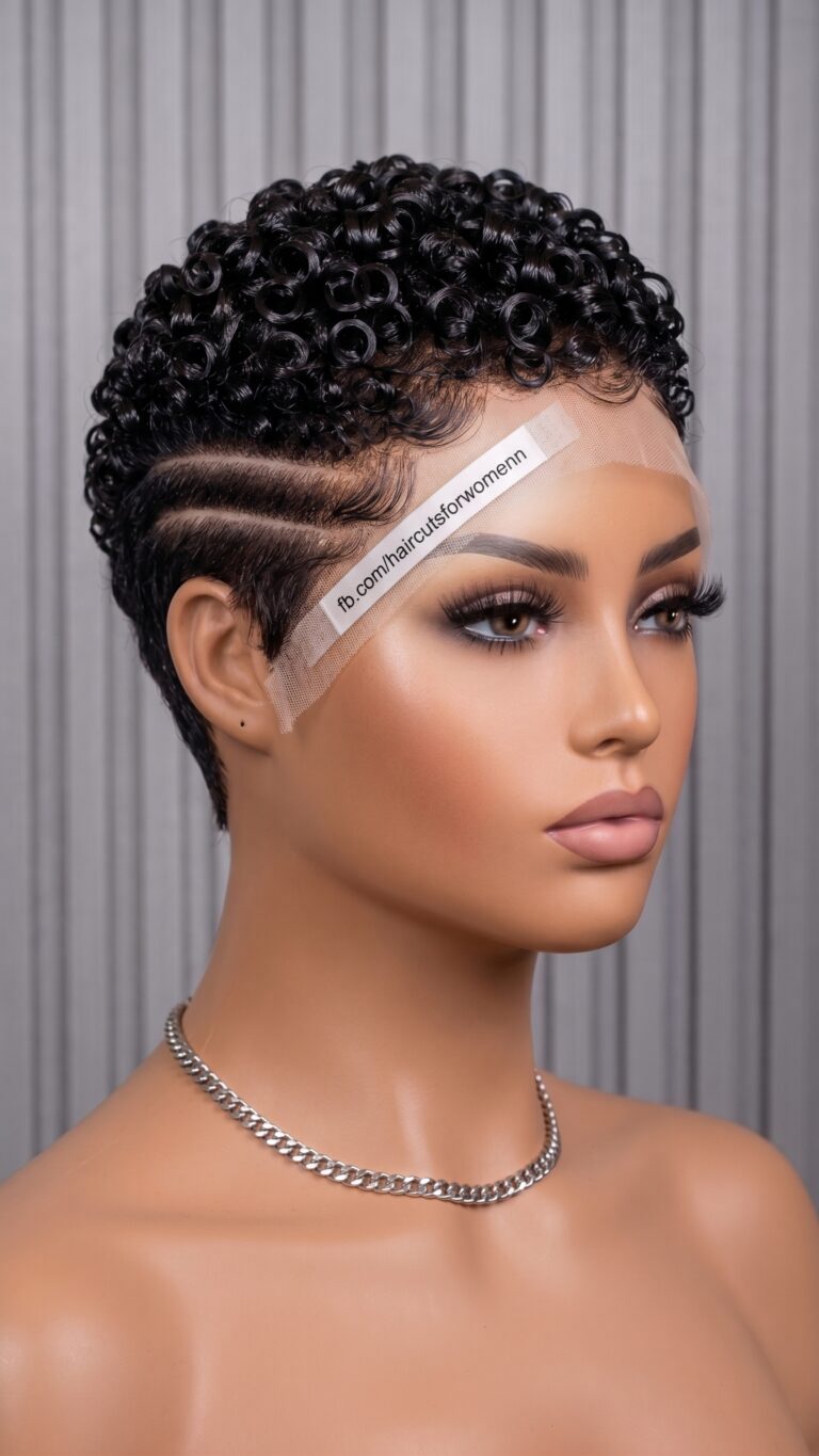 The HD Lace Transparency Test You Can Do Before Buying A Curly Pixie Wig #haircutsforwomenn
