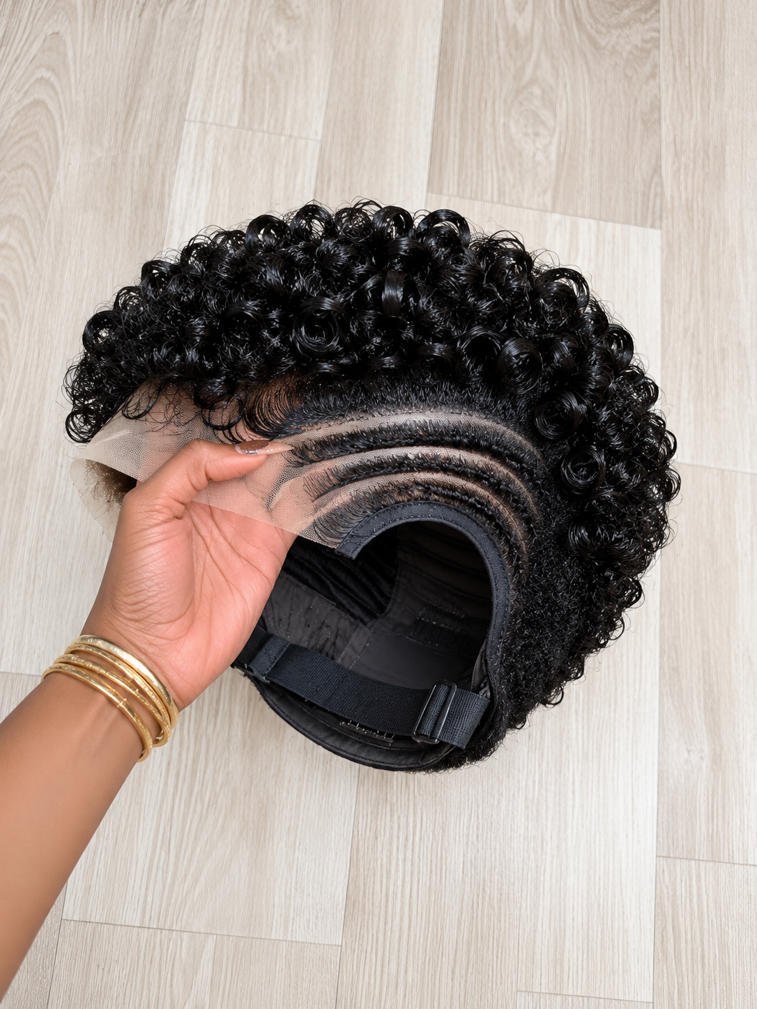 Where To Buy This Black Curly Pixie Wig With A Natural Lace Finish 😍✨ #naturalhair.hairstyles