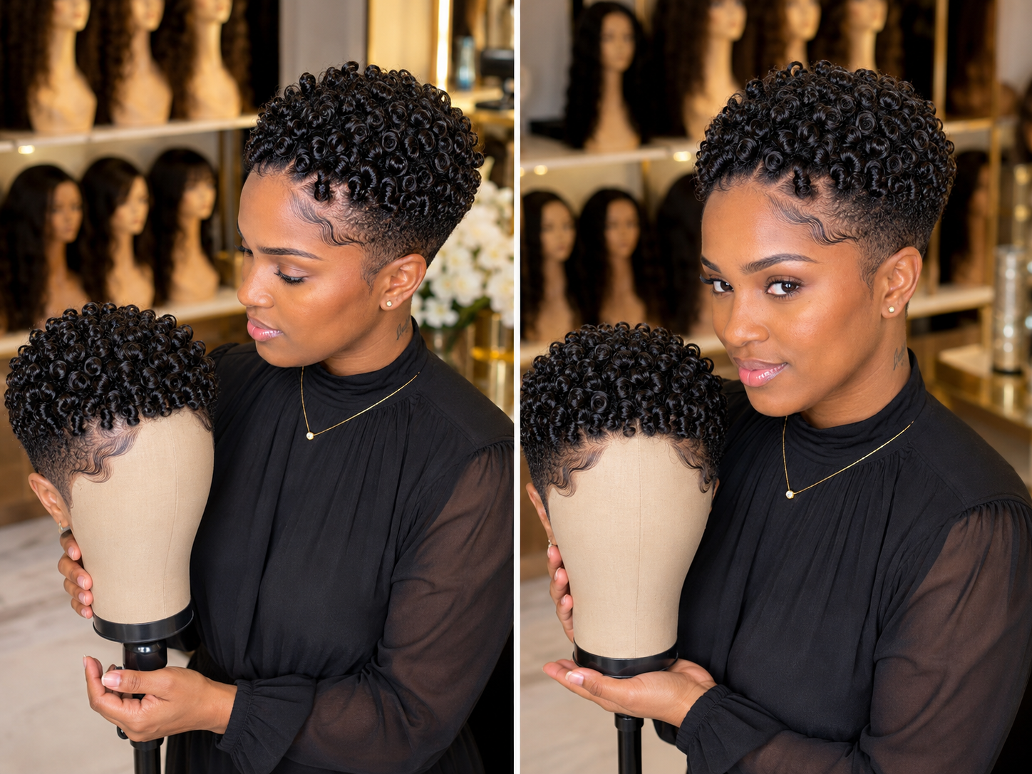 The Complete Guide To Buying A Curly Pixie Wig: Where To Get One, What To Pay, And How To Spot Quality 🖤✨ #haircutsforwomensom