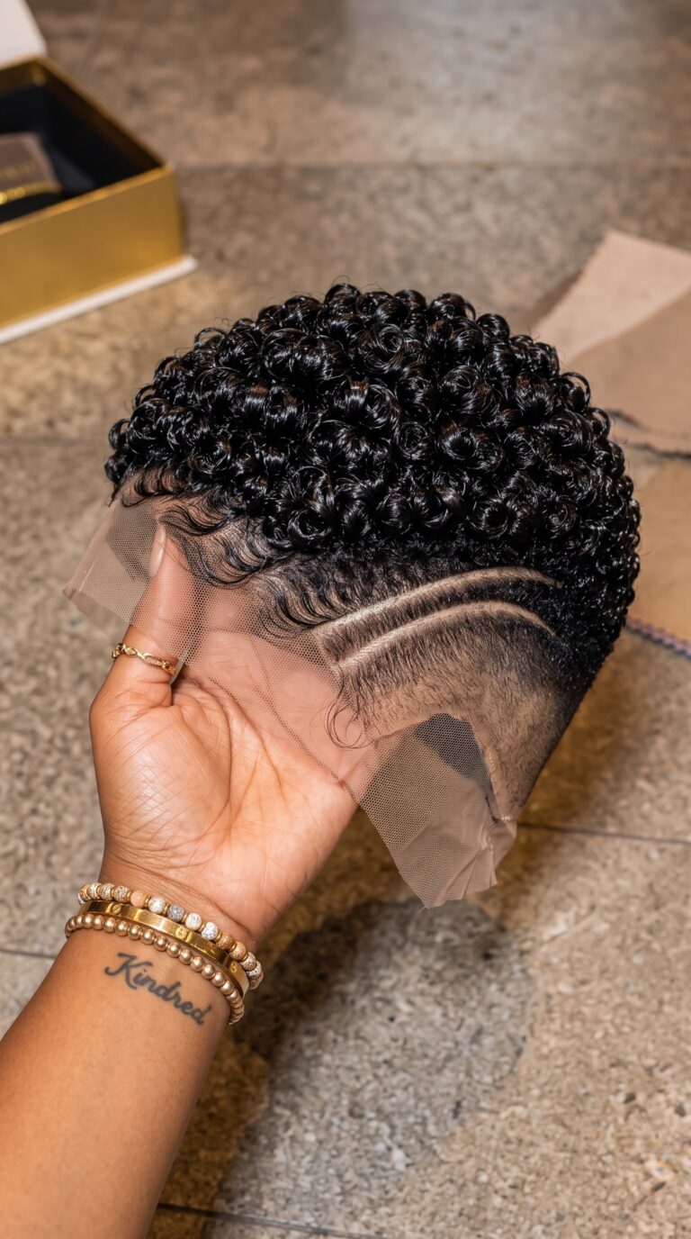 How Long A Curly Pixie Wig Passes As Real Comes Down To Its Edge Hairs #naturalhair.hairstyles