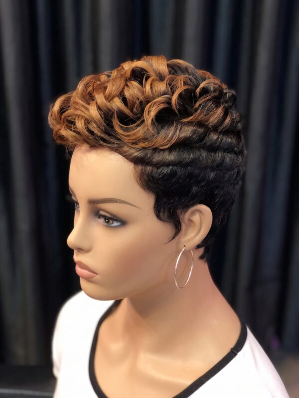 Honey Chestnut Highlights Meet Dark Roots: Why Asymmetric Crown Volume Changes A Pixie Wig #realfashionsc