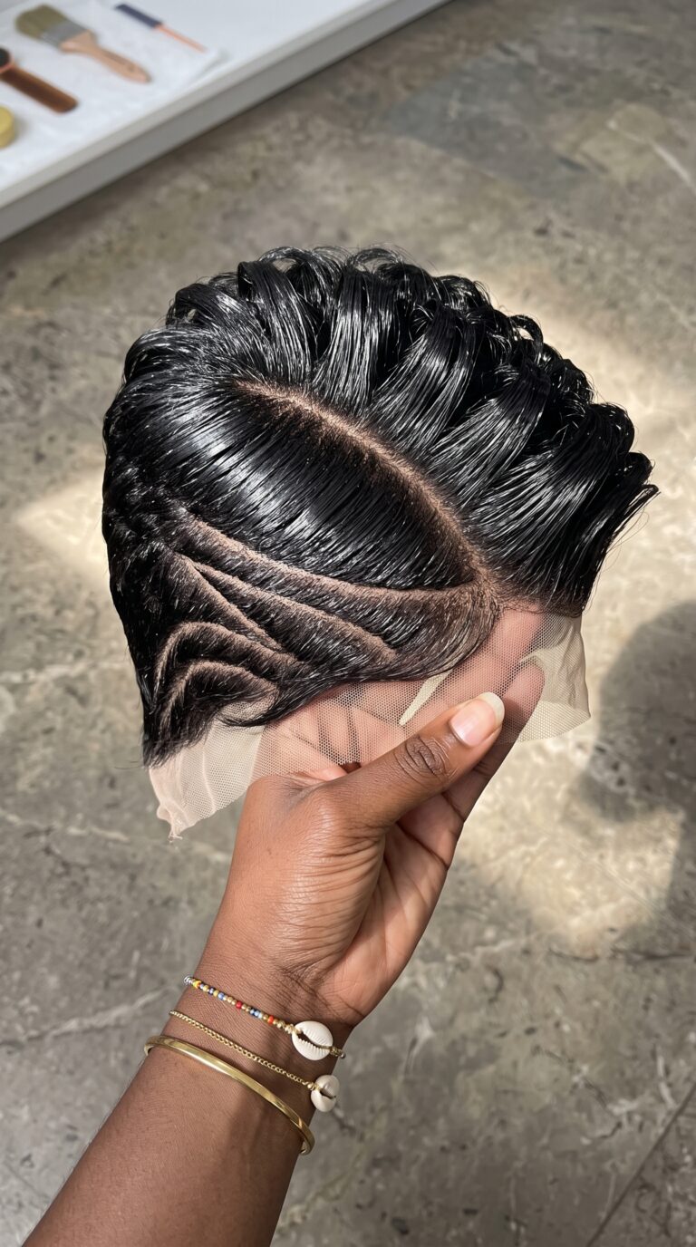 Two Inches Of Lace Decides Whether A Jet Black Wave Carved Pixie Wig Sits On Your Hairline Or Behind It #naturalhair.hairstyles