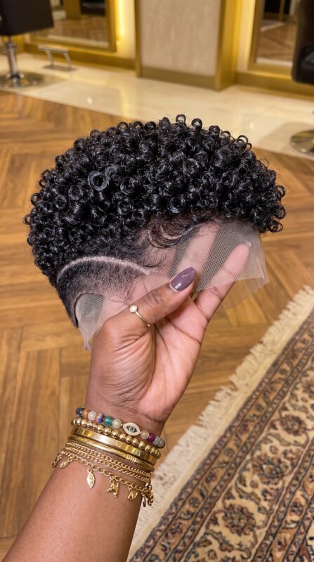 Single Curved Razor Cut Meets Tight Crown Spirals: Why Density Transitions Define A Short Curly Pixie Wig #haircutsforwomenn