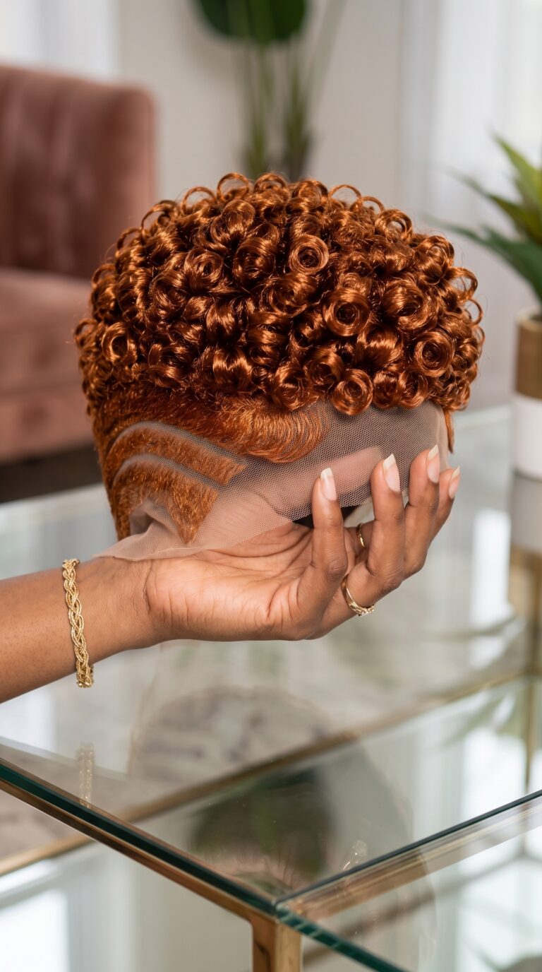 Auburn Copper Coils Meet Parallel Lines — Why Matching Nape Lines Prove Skill #braids.beautiess