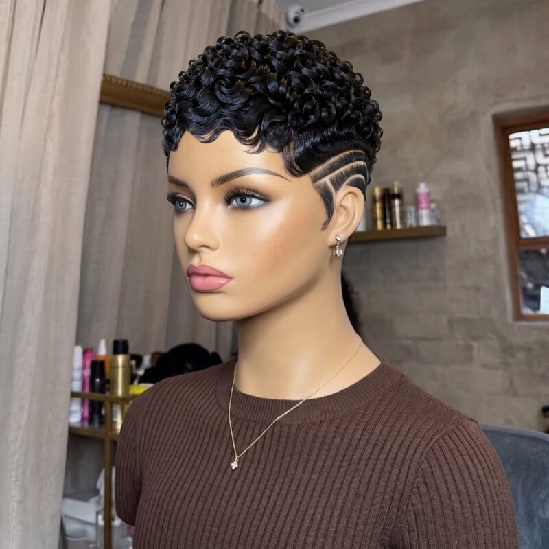 Where To Buy This Black Curly Pixie Wig That Looks So Real 😍✨ #HaircutStyleIdeas