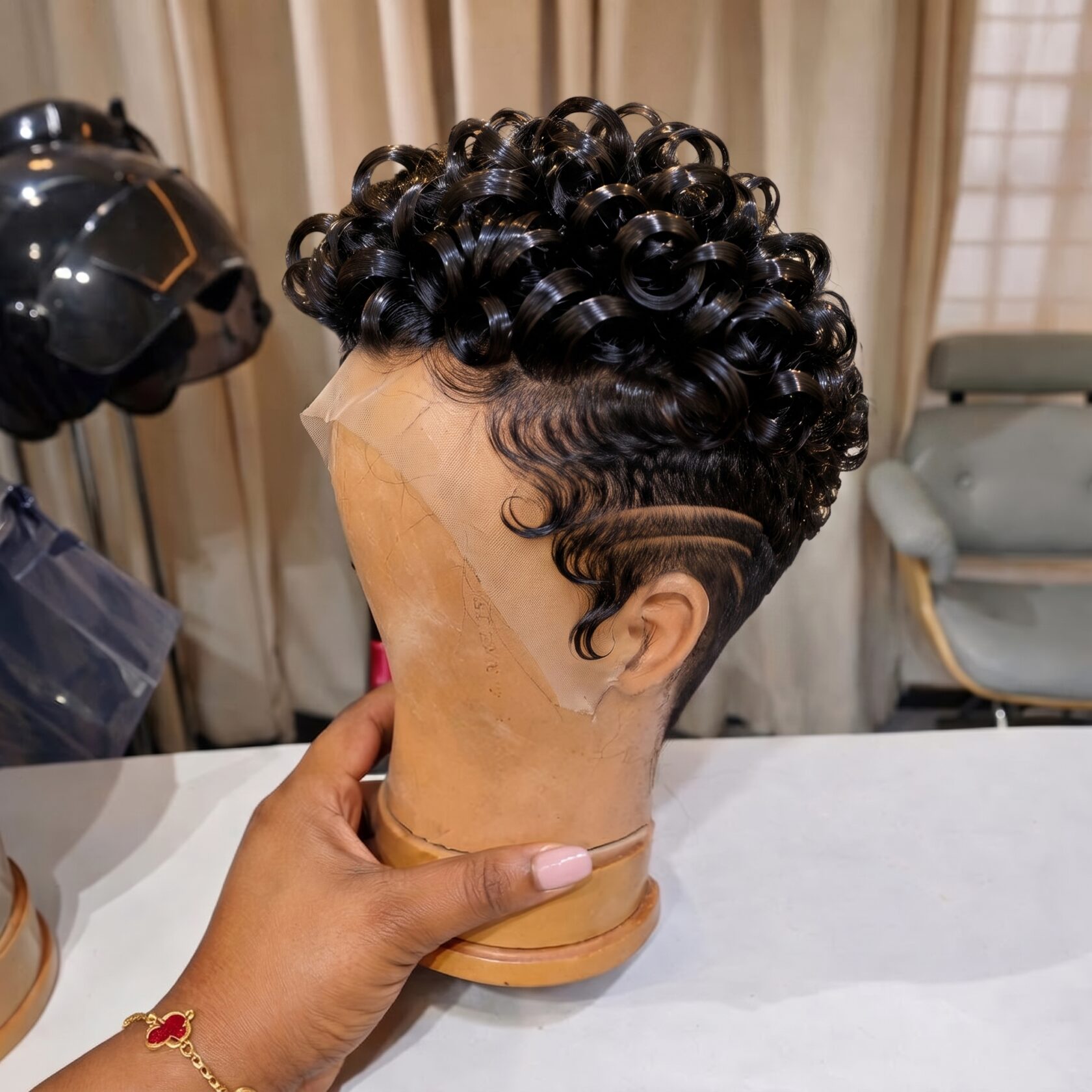 Where To Buy This Black Curly Pixie Wig That Looks So Real 😍✨ #BraidsforWomenSC