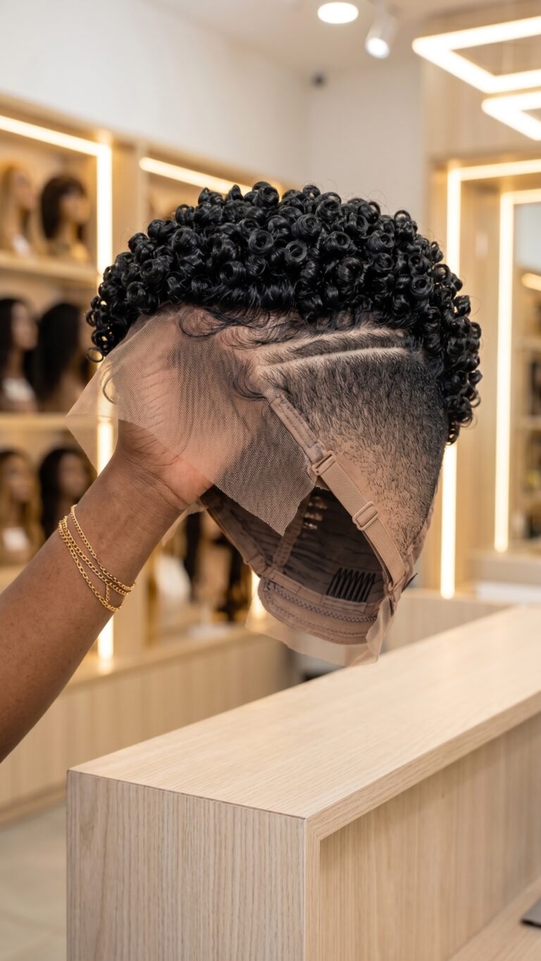 The Shortest Side Of A Curly Pixie Wig Tells You Whether The Cap Was Built Well #AfricanTrendyFashionSC