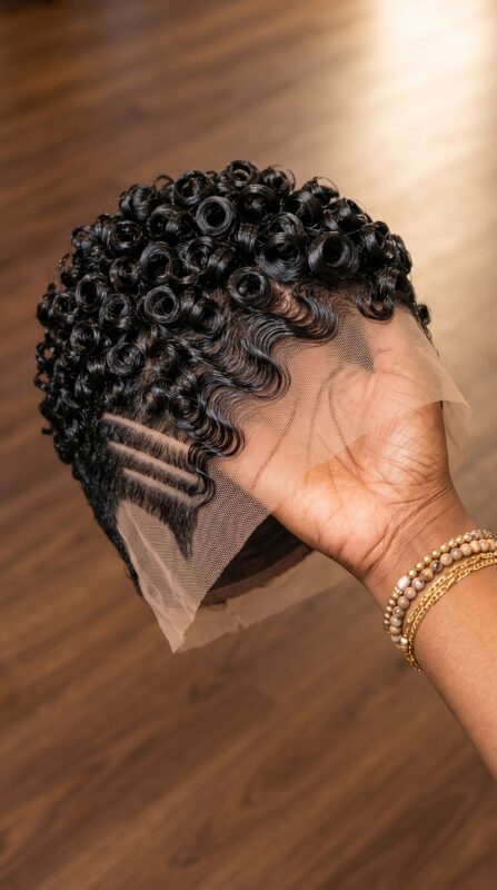 Why The Crown-To-Temple Transition Matters On A Short Curly Pixie Wig #africanprintdesignersh