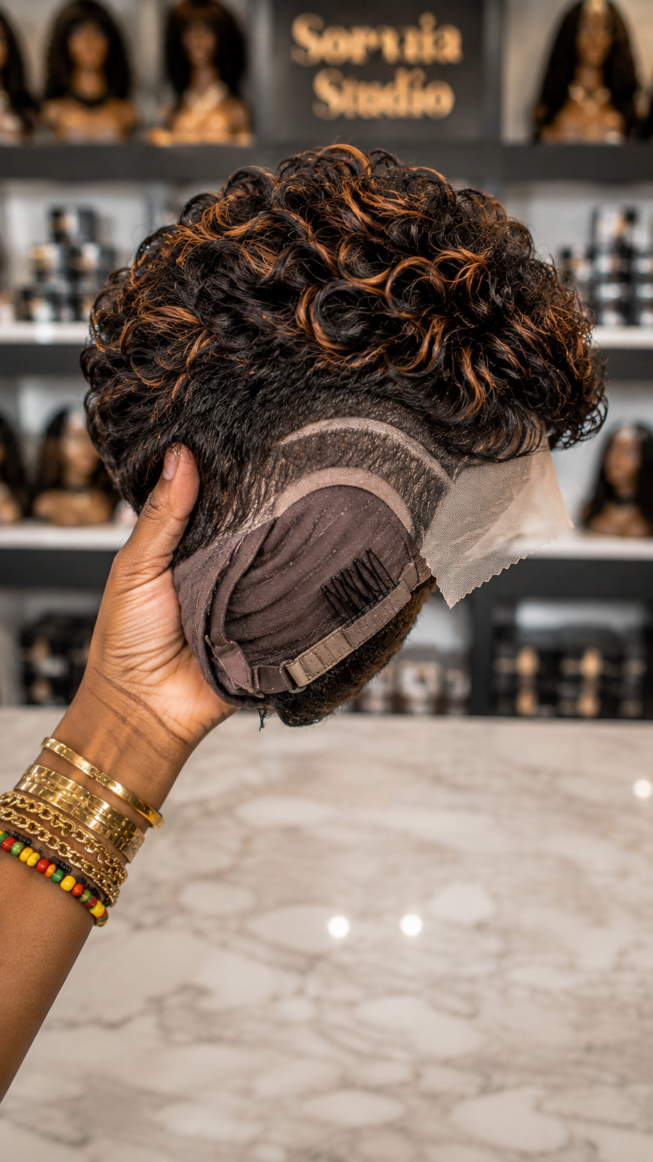 Before You Choose A High-Maintenance Colour, See How Little A Bronde Pixie Wig Asks #AfricanTrendyFashionSCh