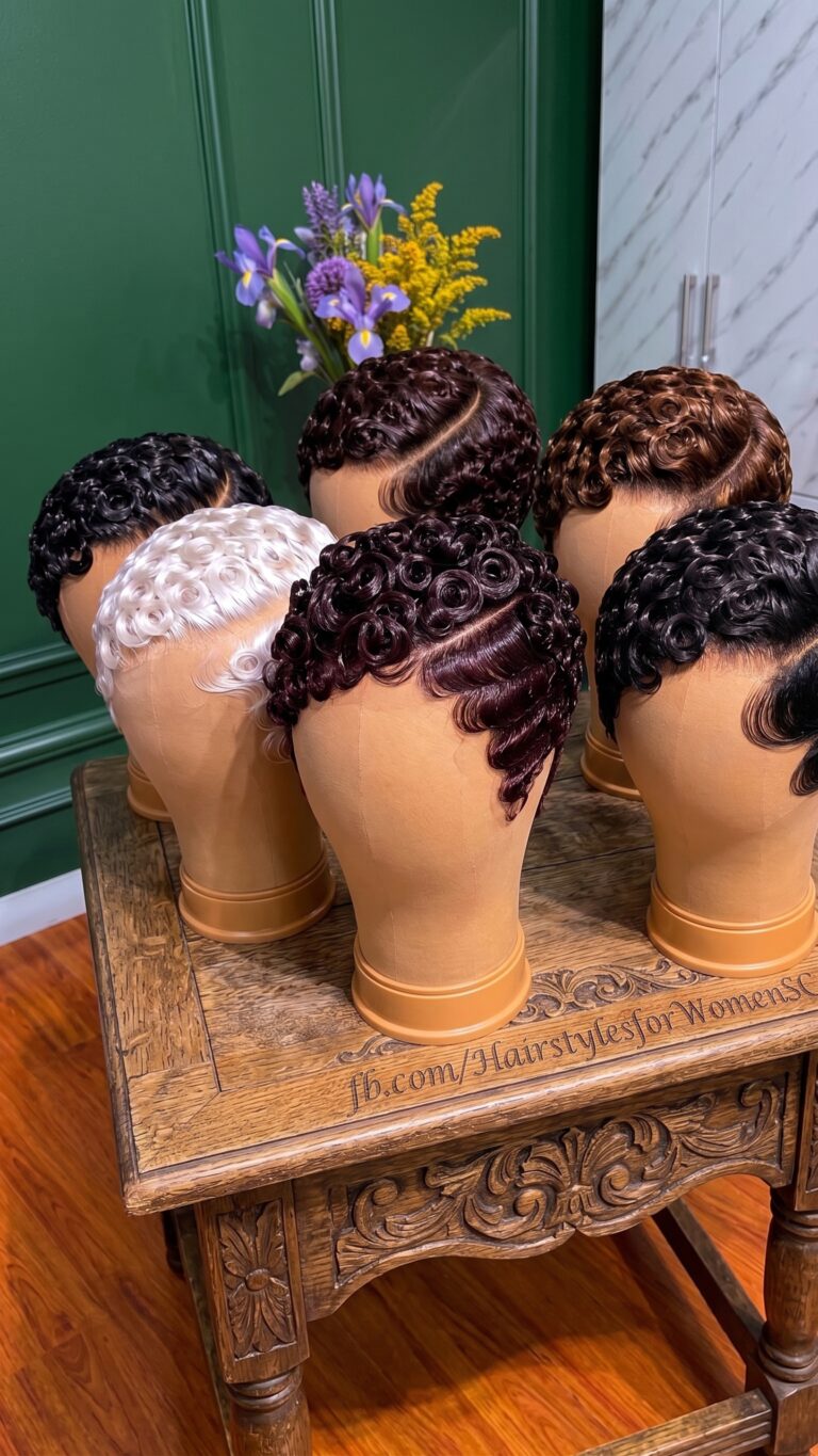 Never Buy A Molded Finger-Wave Collection Without Checking If The Parting Lines Are Identical Across Shades #HairstylesforWomenSC