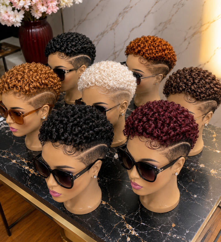 An Eight-Unit Pixie Lineup Proves How Razor Geometry Adapts Across Custom Colors #haircutsforwomenn