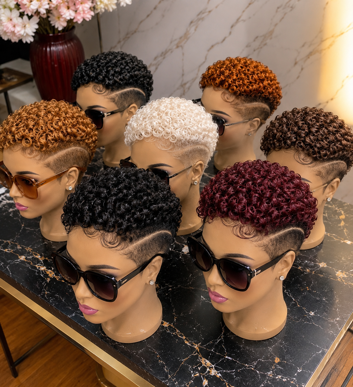 An Eight-Unit Pixie Lineup Proves How Razor Geometry Adapts Across Custom Colors #haircutsforwomenn