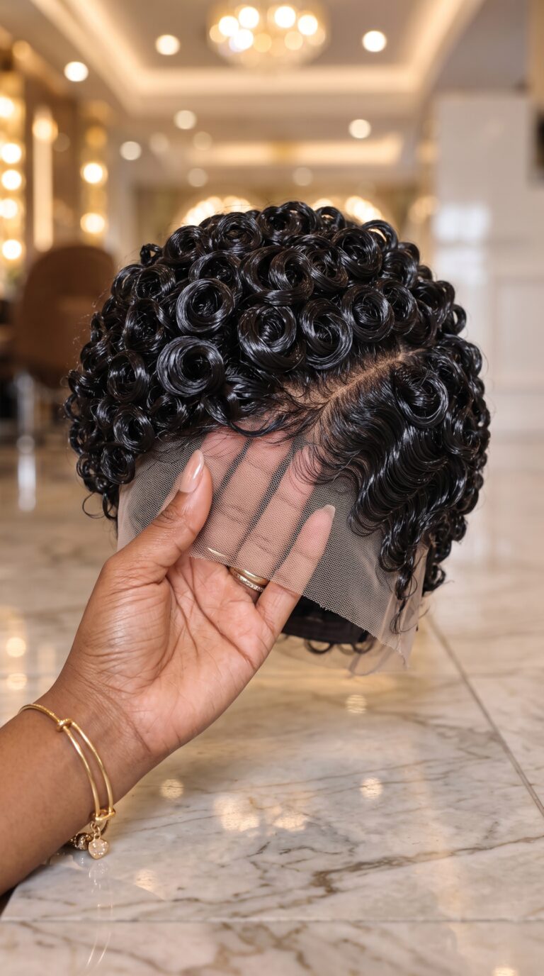 Never Buy A Molded Finger-Wave Pixie Without Testing How Transparent HD Lace Behaves Under Direct Overhead Light #naturalhair.hairstyles