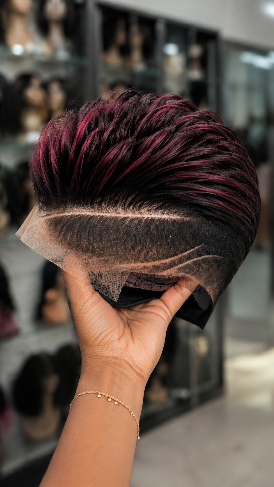 This Burgundy Pixie Wig Looks Full Because The Strands Stay Separated, Not Because It Uses More Hair #yourfashionassistanth