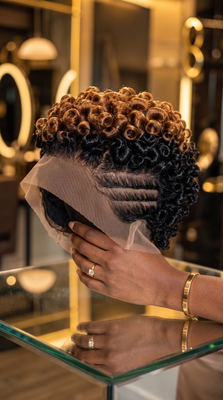 Before You Buy A Honey Blonde Shadow Root Carved Pixie Wig, Find Out If The Fade Is Knotted Or Cut #braids.beautiess